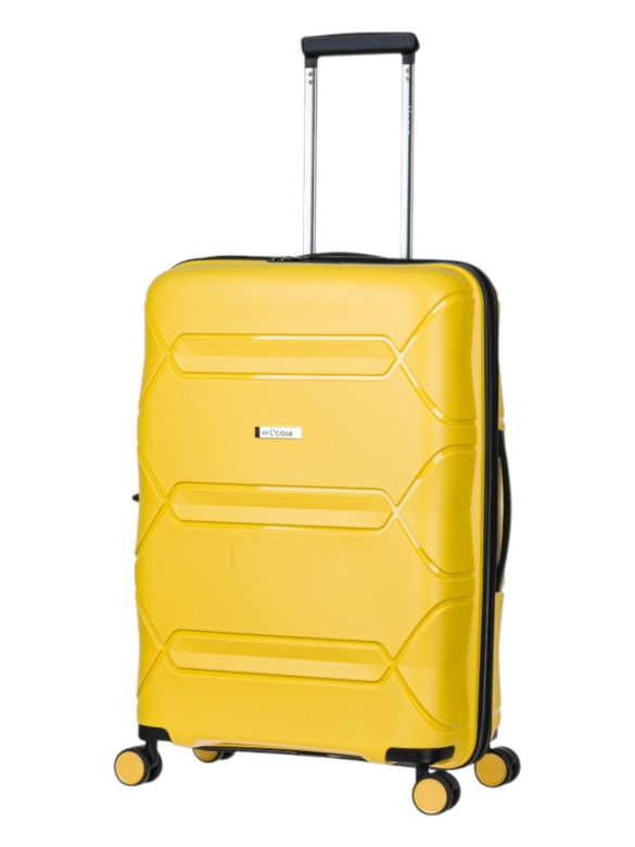 Чемодан L'Case, Miami  без расширения жёлтый 