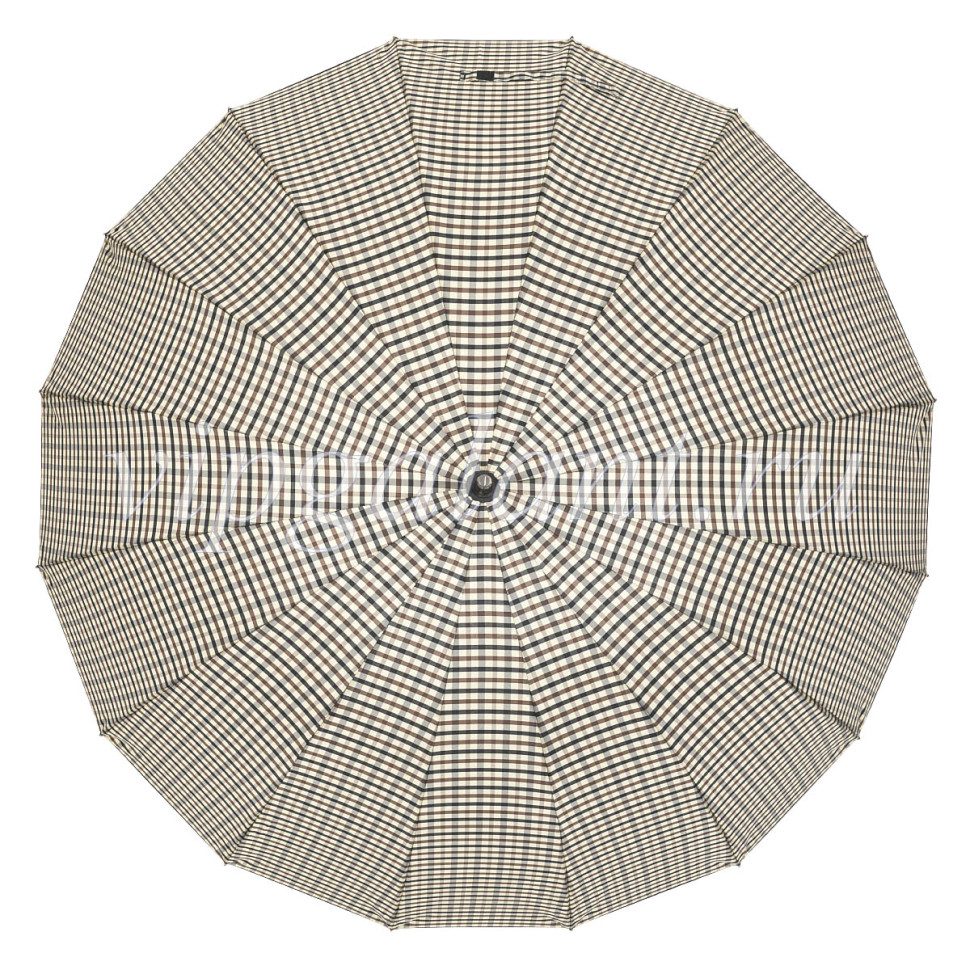 Зонт-трость Almas 437, 16 спицы, ручка прямая кожа Зонт-трость Almas 437, 16 спицы, ручка прямая кожа