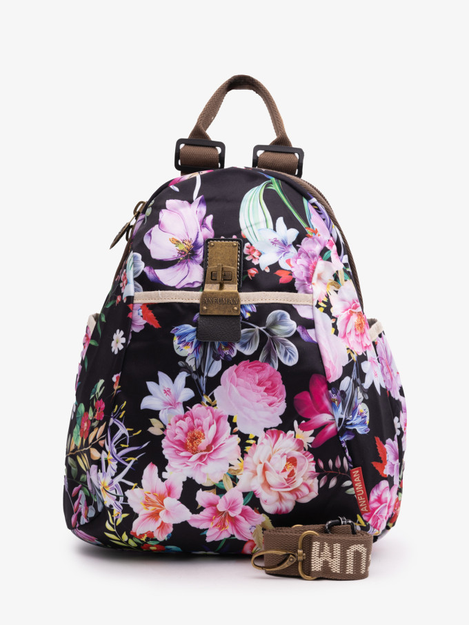 Рюкзак Anfuman Б 028 цветы черный Рюкзак Anfuman Б 028 цветы черный