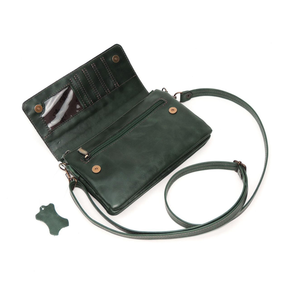 Сумка женская Natalia Kalinovskaya, «Гринли» Птица зеленая