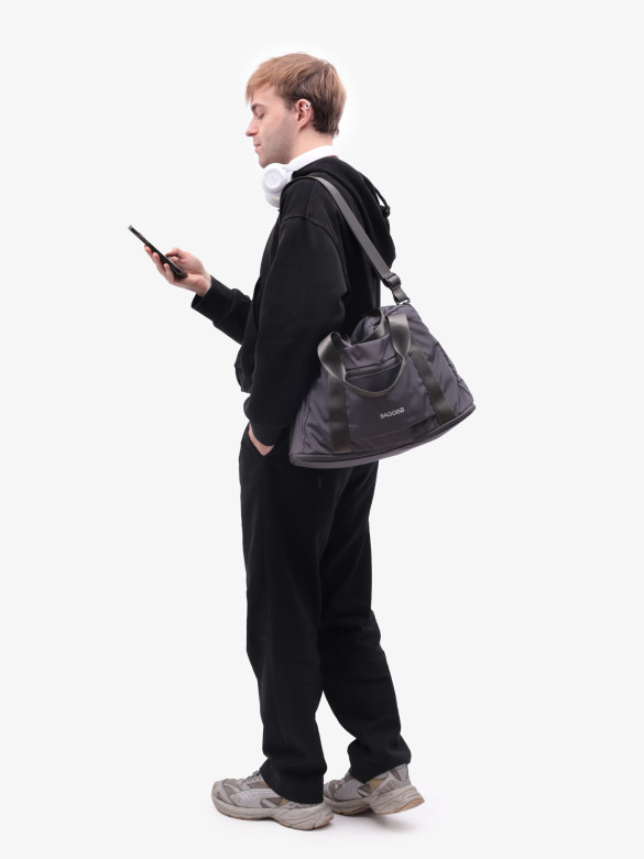 Сумка дорожно-спортивная Baggins 9230 серая