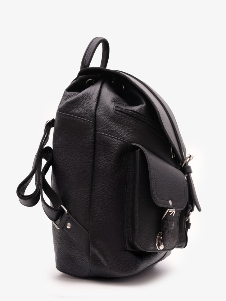 Кожаный рюкзак RHino 16-02 чёрный