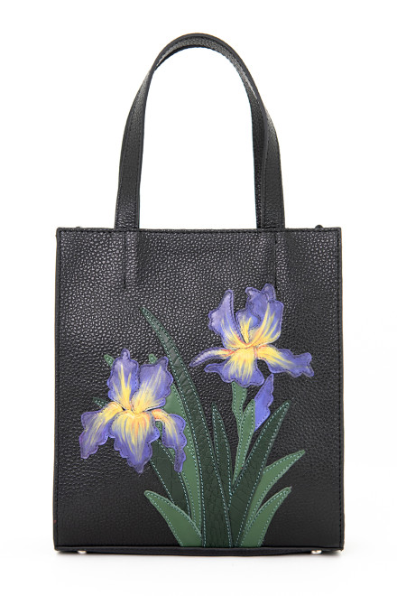 Сумка Protege ДС-554-321 "Ирисы" черный флотер