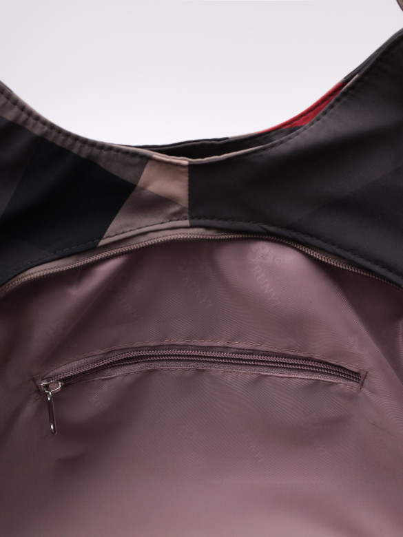 Сумка женская Runyi 08 серая клетка