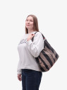 Сумка женская Runyi 08 серая клетка