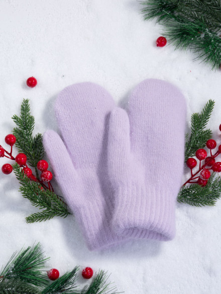 Варежки женские Мария В-5 сирень Варежки женские Мария В-5 сирень