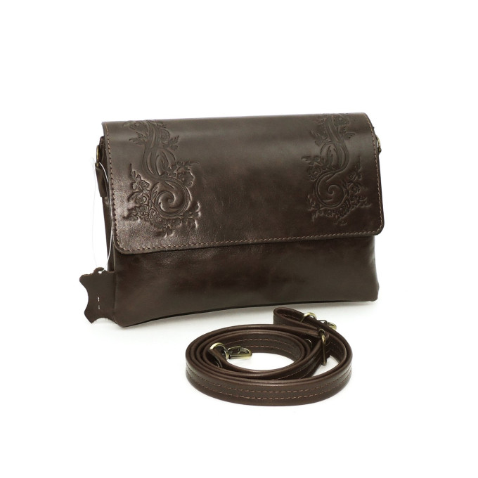 Женская кожаная сумка Natalia Kalinovskaya С44т "Асиа" коричневая Женская кожаная сумка Natalia Kalinovskaya С44т "Асиа" коричневая