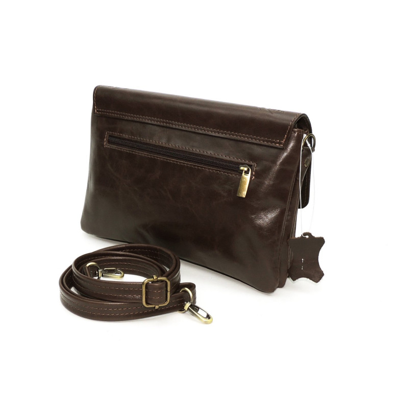 Женская кожаная сумка Natalia Kalinovskaya С44т "Асиа" коричневая