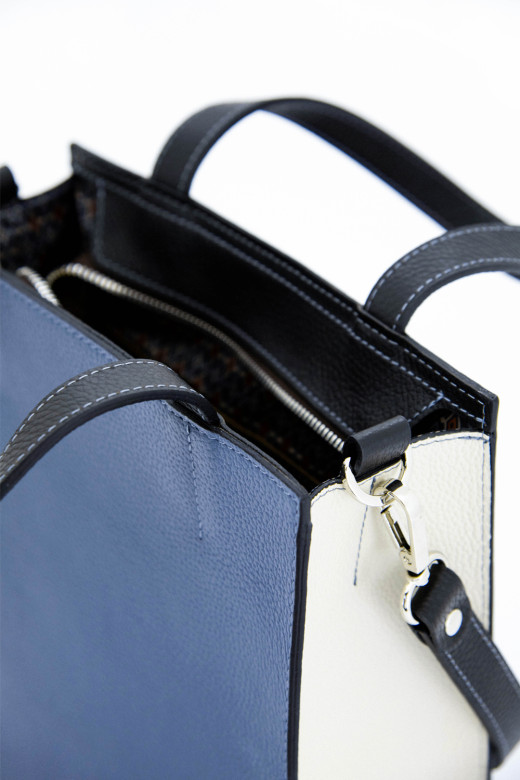 Сумка Protege Ц-554 джинс/бежевый/коричневый флотер