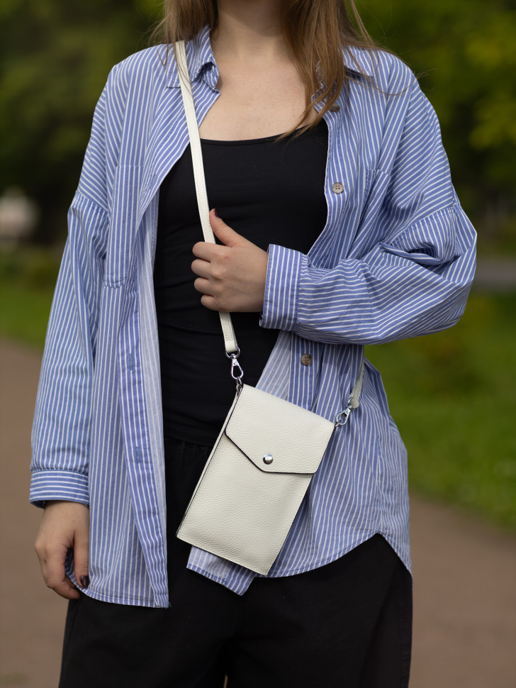 Сумка женская для телефона 5509 white