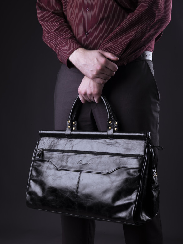 Сумка дорожная Baggins 1077 черная пулл-ап