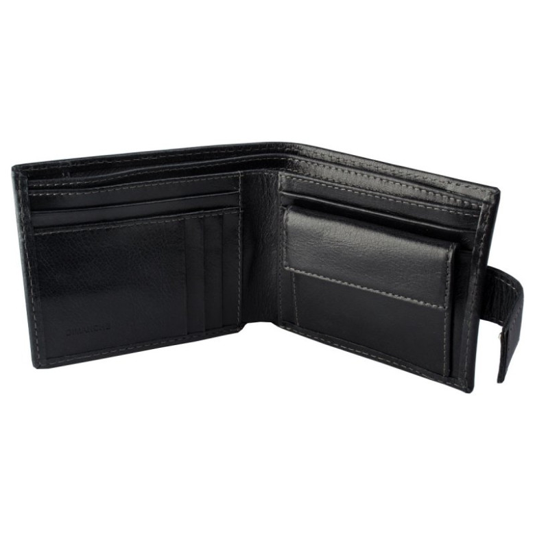 Портмоне мужское с хлястиком Camel 884/K чёрный