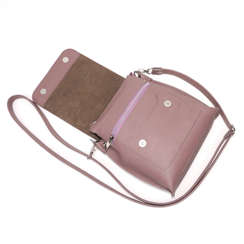 Женская кожаная сумка Natalia Kalinovskaya С86т "Рози" розовая