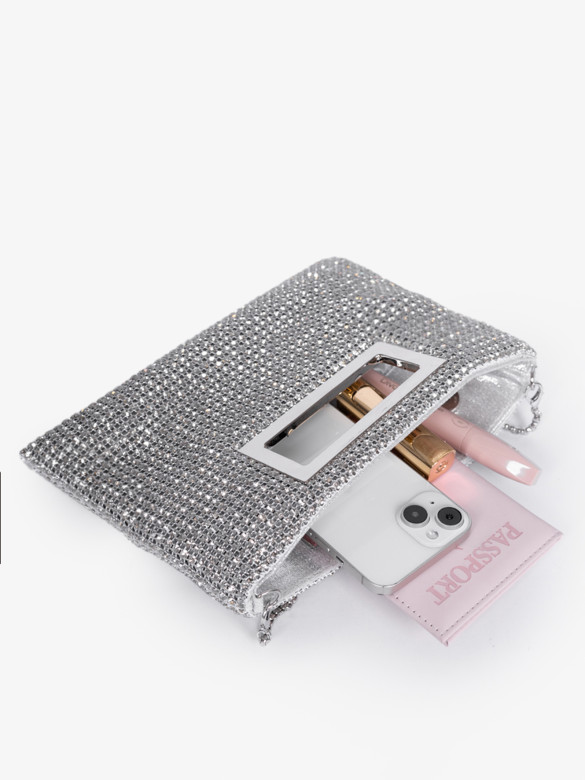 Клатч Baggins ZP029 серебристый