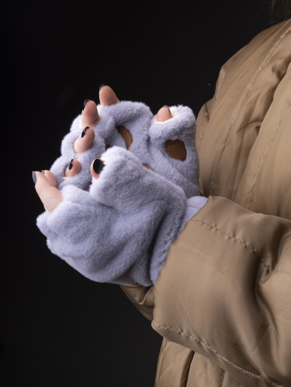 Перчатки женские Baggins митенки однотон в ассорт.