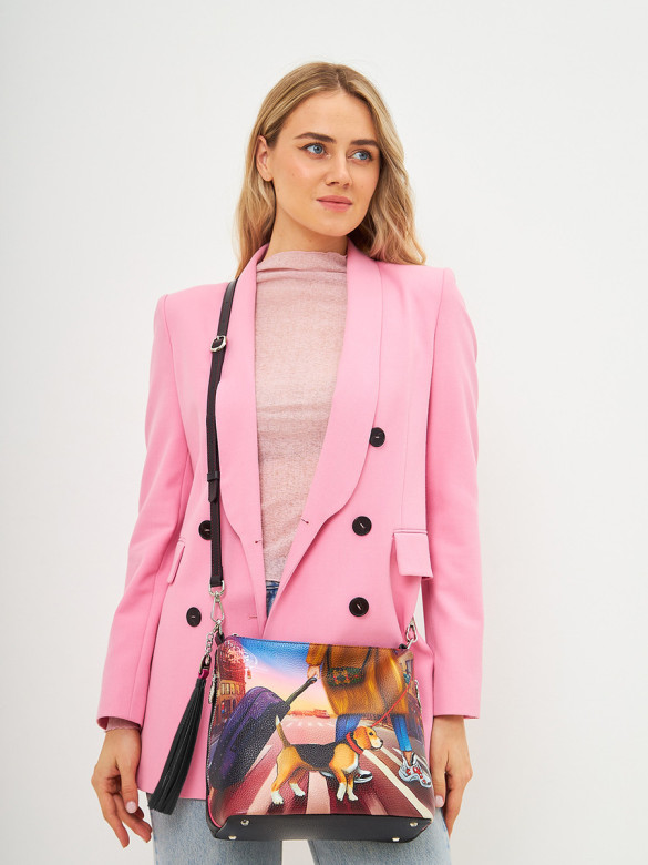 Сумка Curanni 2433 сан сет чёрная