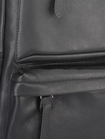 Большой мужской рюкзак из натуральной кожи Hight Touch 2004-9 чёрный