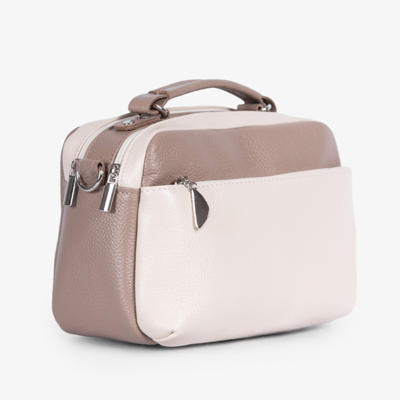 Сумка женская Sumkov Р-301 кремовая/капучино