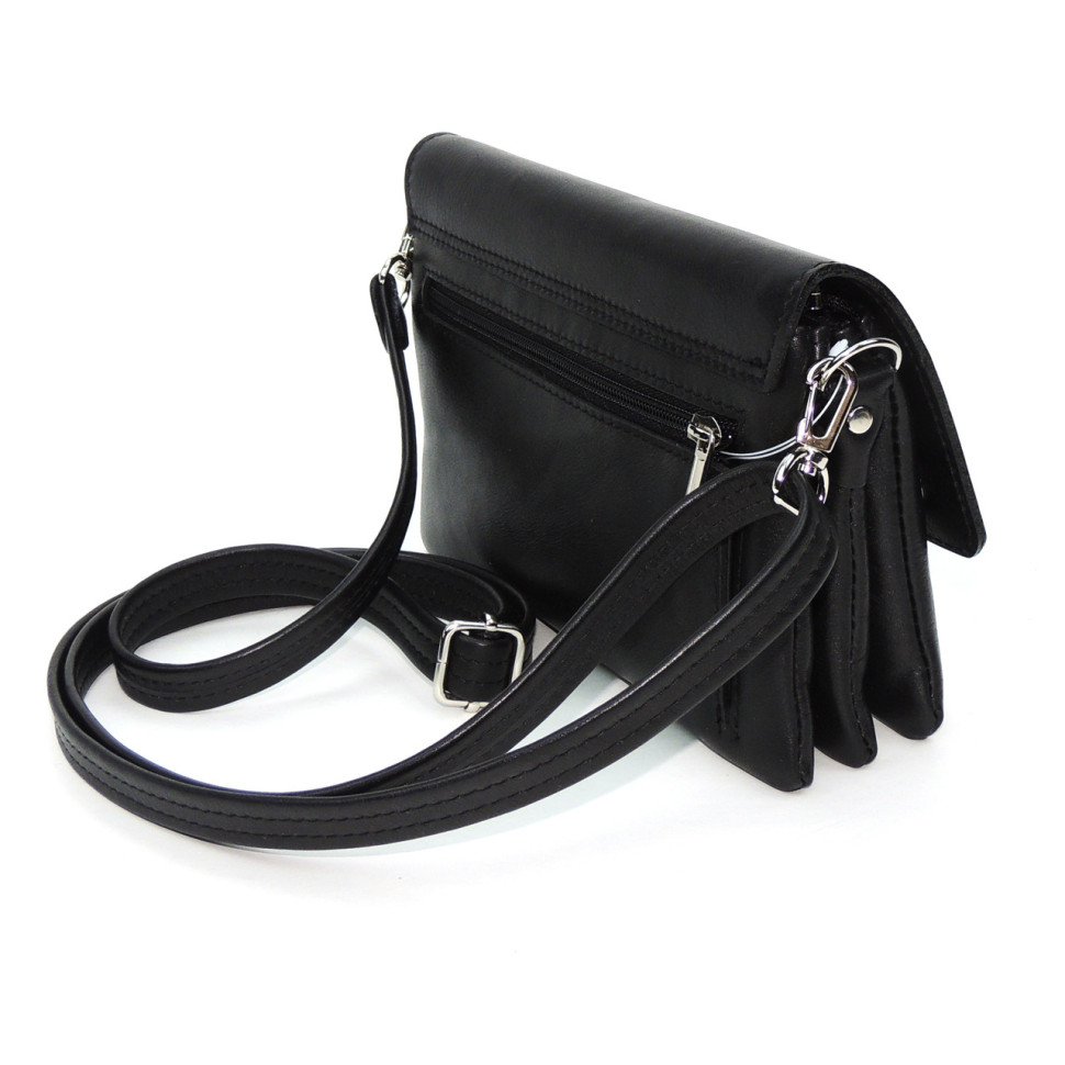 Черная женская кожаная сумка Natalia Kalinovskaya «Мальта» Растение Черная женская кожаная сумка Natalia Kalinovskaya «Мальта» Растение