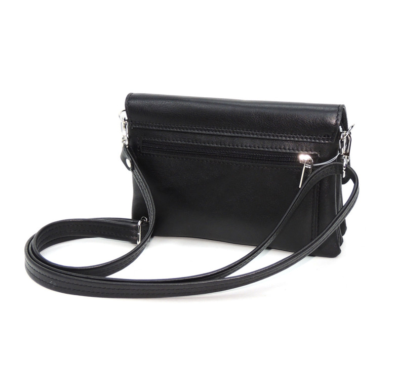 Черная женская кожаная сумка Natalia Kalinovskaya «Мальта» Растение