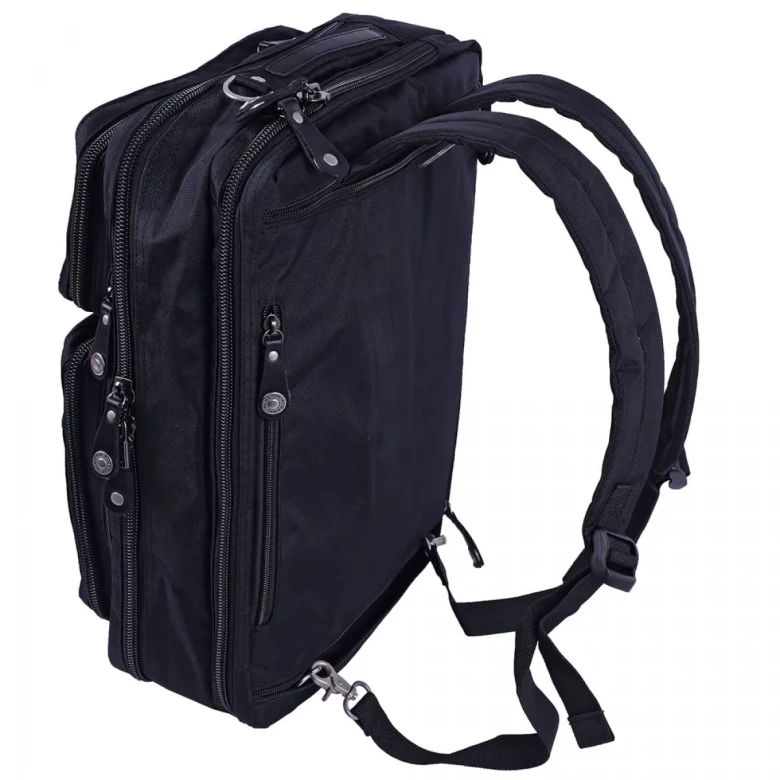 Сумка-рюкзак трансформер из текстиля Numanni 356 чёрная