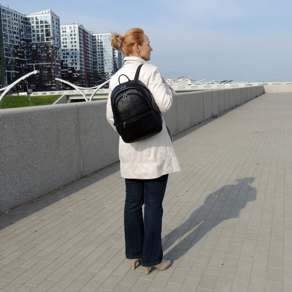 Рюкзак женский Natalia Kalinovskaya, Р43 «Мевис» черный Рюкзак женский Natalia Kalinovskaya, Р43 «Мевис» черный