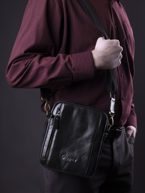 Сумка мужская Baggins 0109 черная пулап Сумка мужская Baggins 0109 черная пулап