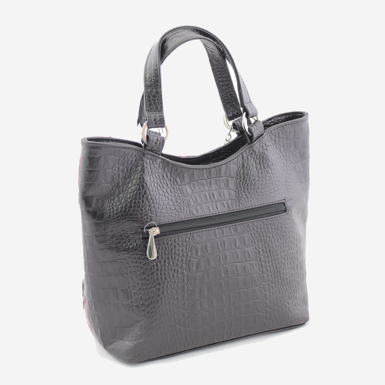 Сумка женская Protege, ДС-189-125 Техно чёрно-красная