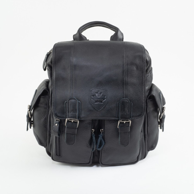 Рюкзак Zinixs "Кленовый лист" из натуральной кожи 3906-1 чёрный Рюкзак Zinixs "Кленовый лист" из натуральной кожи 3906-1 чёрный