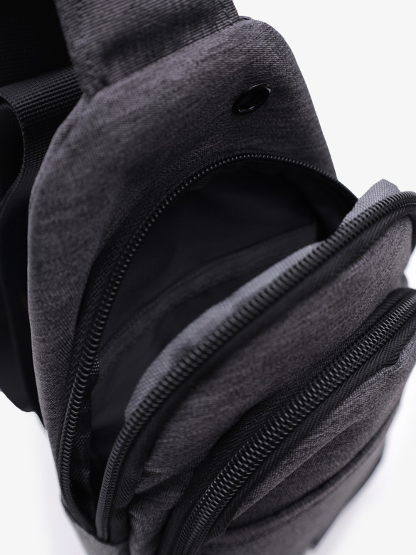 Рюкзак на одно плечо Baggins 3737 серый