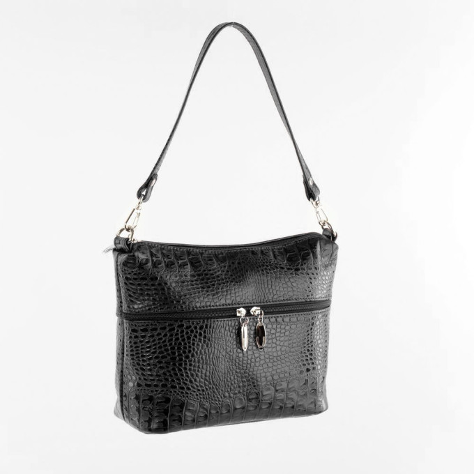 Сумка женская Sumkov 276 чёрная кайман Сумка женская Sumkov 276 чёрная кайман
