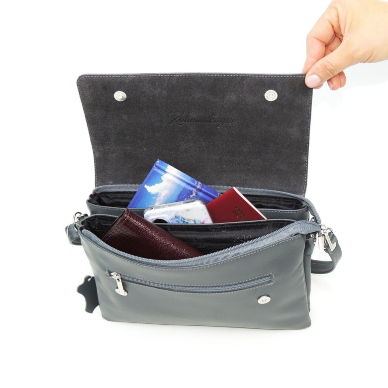 Женская сумка Natalia Kalinovskaya, «Агния» серая