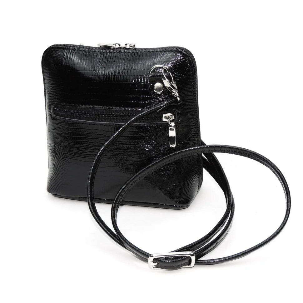 Сумка женская Natalia Kalinovskaya С 83р.911 «Бенте» чёрная рептилия