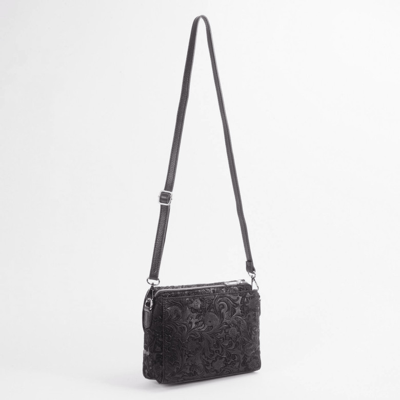 Сумка женская итальянская Roberta Firenze sissi 745 чёрная