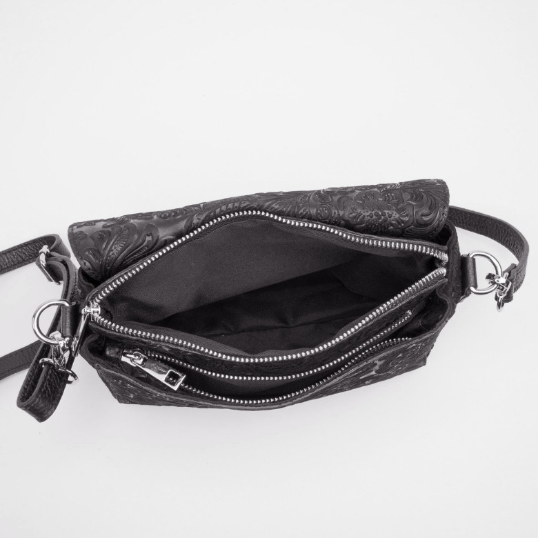 Сумка женская итальянская Roberta Firenze sissi 745 чёрная