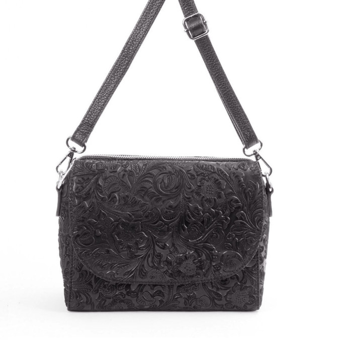 Сумка женская итальянская Roberta Firenze sissi 745 чёрная Сумка женская итальянская Roberta Firenze sissi 745 чёрная