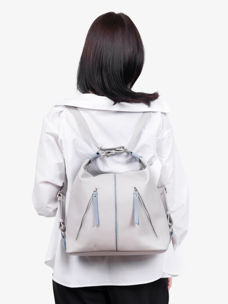 Сумка-рюкзак Sumkov Р-286/1 светло-серая