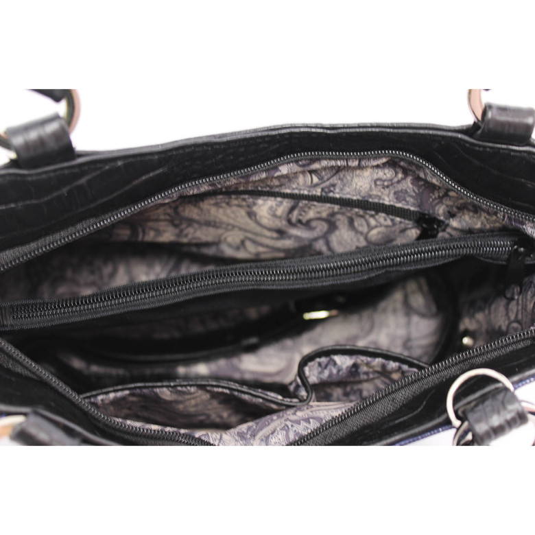 Сумка женская Protege, ДС-189-125, "Техно" черно-синяя