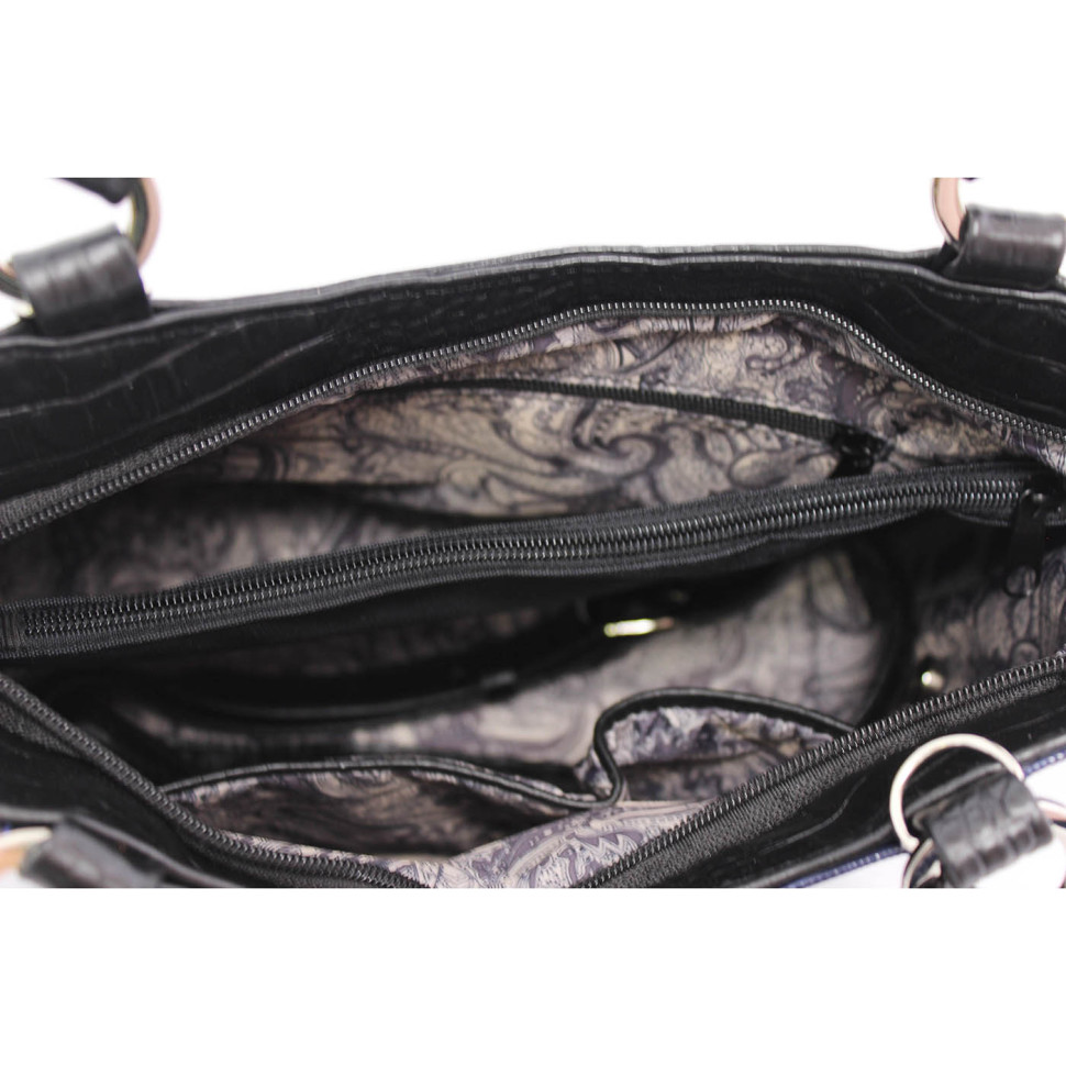 Сумка женская Protege, ДС-189-125, "Техно" черно-синяя Сумка женская Protege, ДС-189-125, "Техно" черно-синяя