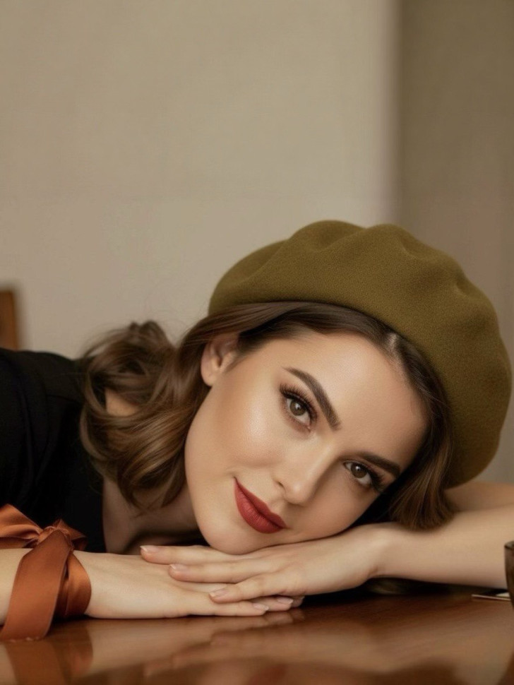 Берет женский Stigler, зел.янтарь Берет женский Stigler, зел.янтарь