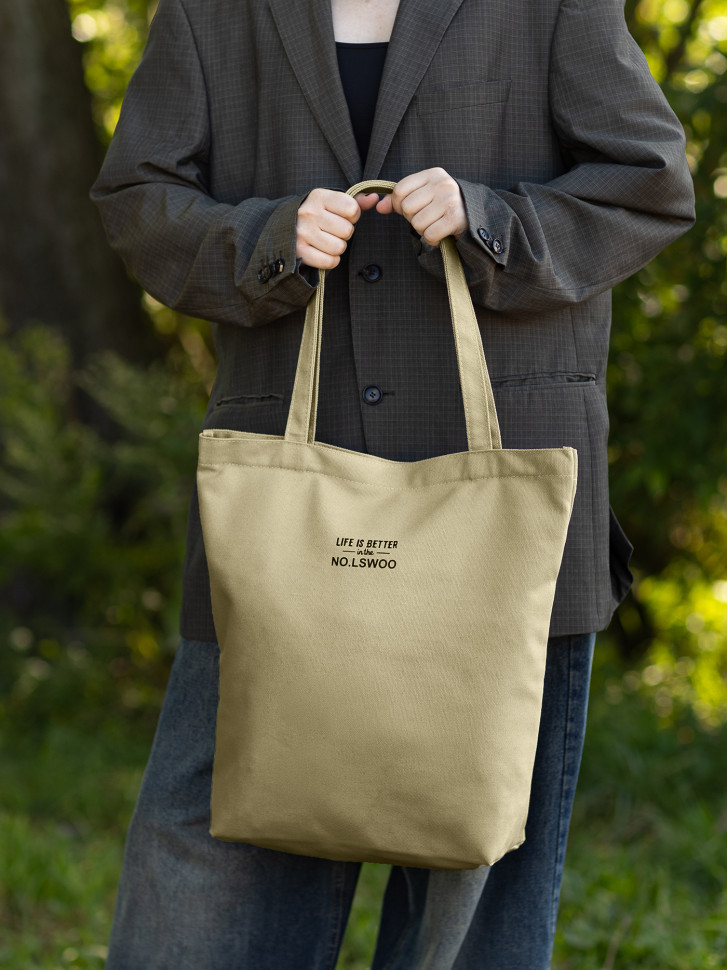 Сумка-шопер Б 6003 бежевая Сумка-шопер Б 6003 бежевая