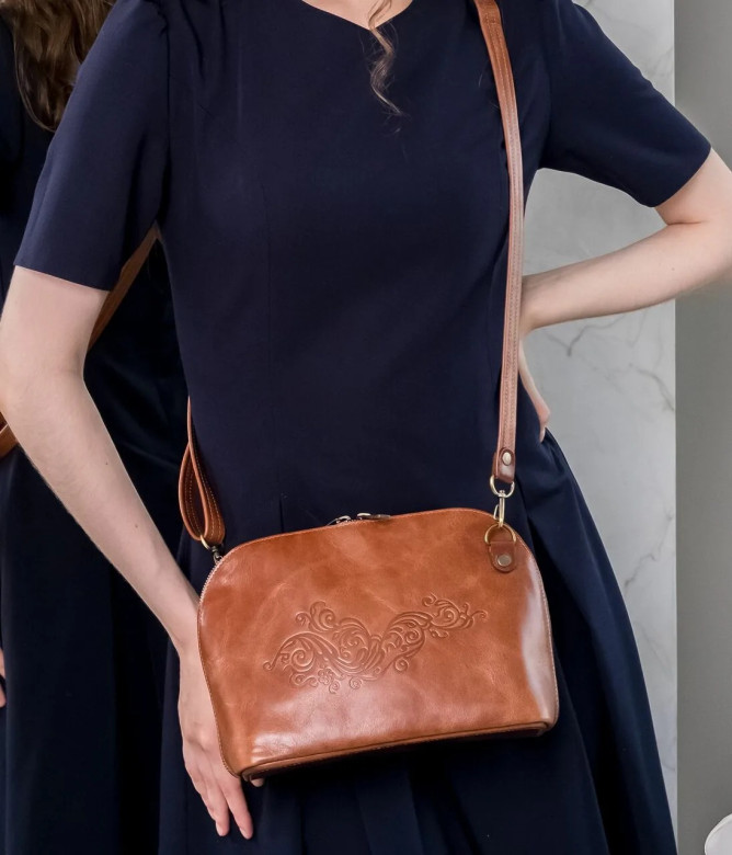 Сумка женская Natalia Kalinovskaya 88т 602 "Шейла" рыжая