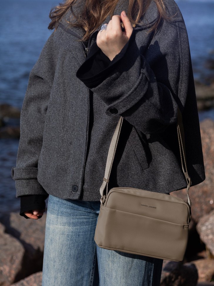 Сумка женская David Jones 7655 taupe Сумка женская David Jones 7655 taupe