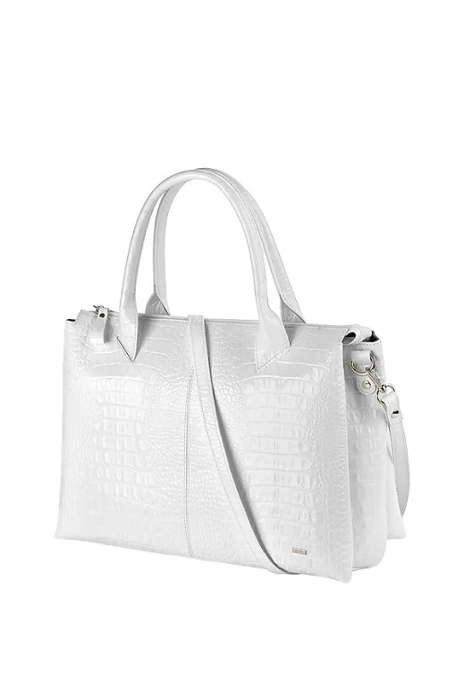 Сумка женская САБРИНА 79188 КРИСТАЛЛ кайман белая