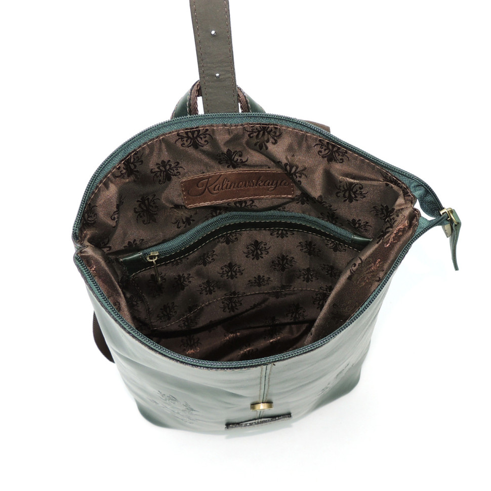 Сумка-рюкзак Natalia Kalinovskaya, СР-34/1т.-632 «Алисс» зеленая