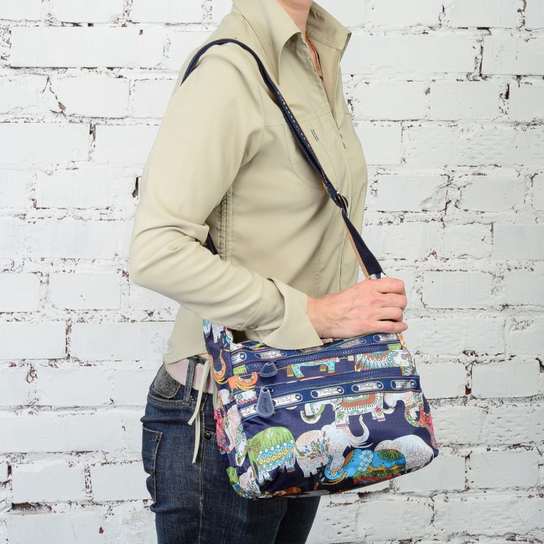 Сумка женская Minigirl S3016 коты коричневая