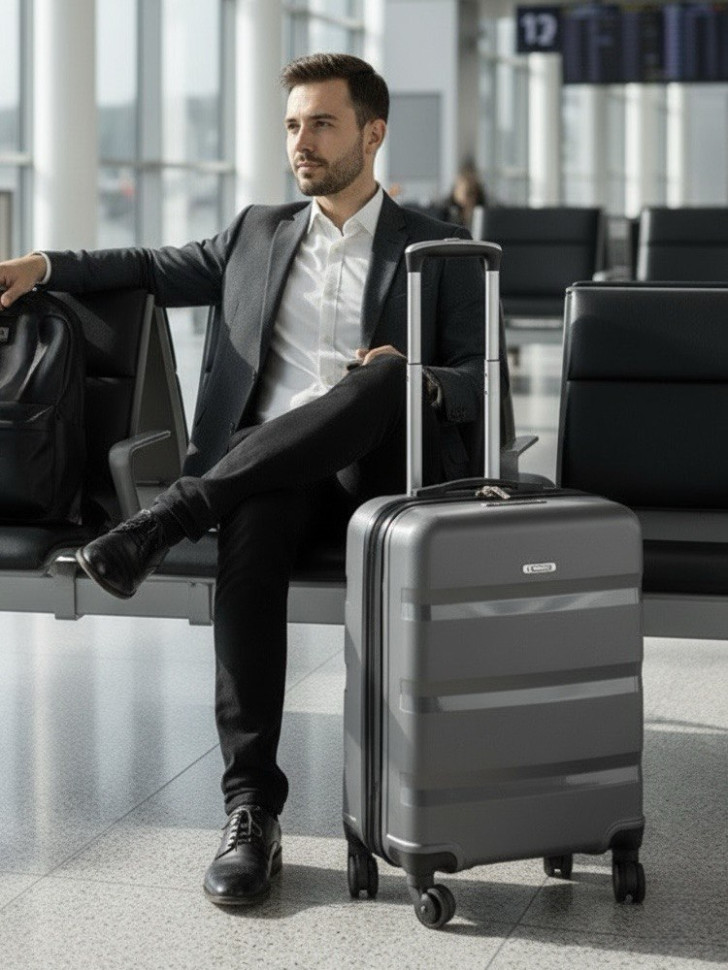 Чемодан для ручной клади из полипропилена Rion+, 460 18" Чемодан для ручной клади из полипропилена Rion+, 460 18"