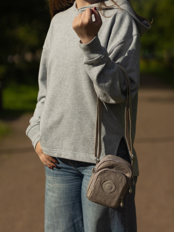 Сумка женская Bobo Б 3602-2 тёмно-бежевая Сумка женская Bobo Б 3602-2 тёмно-бежевая