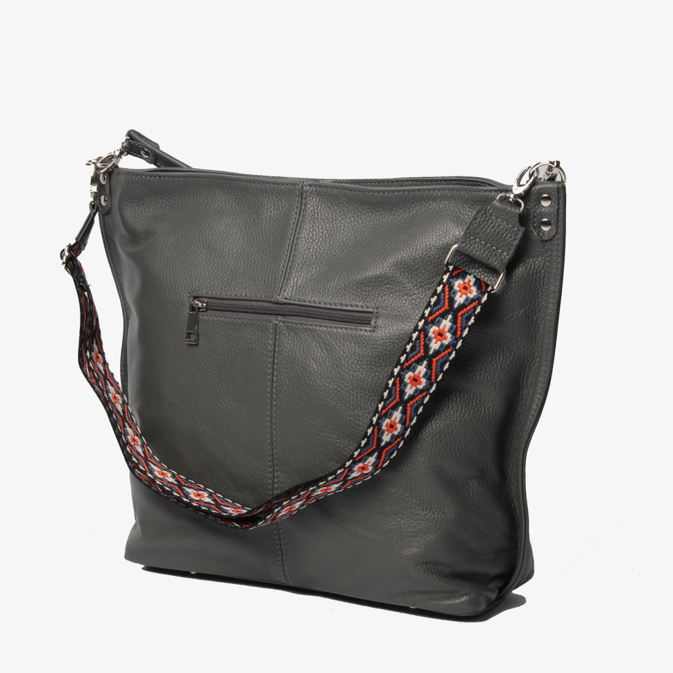 Сумка женская-мешок Maxsimo Tarnavsky, 2016 тёмно-серая флотер