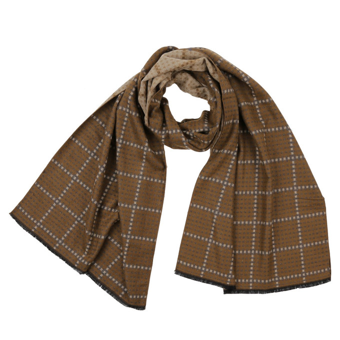 Шарф мужской Fabretti UWR1165-12 коричневый Шарф мужской Fabretti UWR1165-12 коричневый